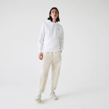 Lacoste SPORT Hooded Fleece Sweatshirt Pánské - Mikiny Bílé | CZ-LaPbUR